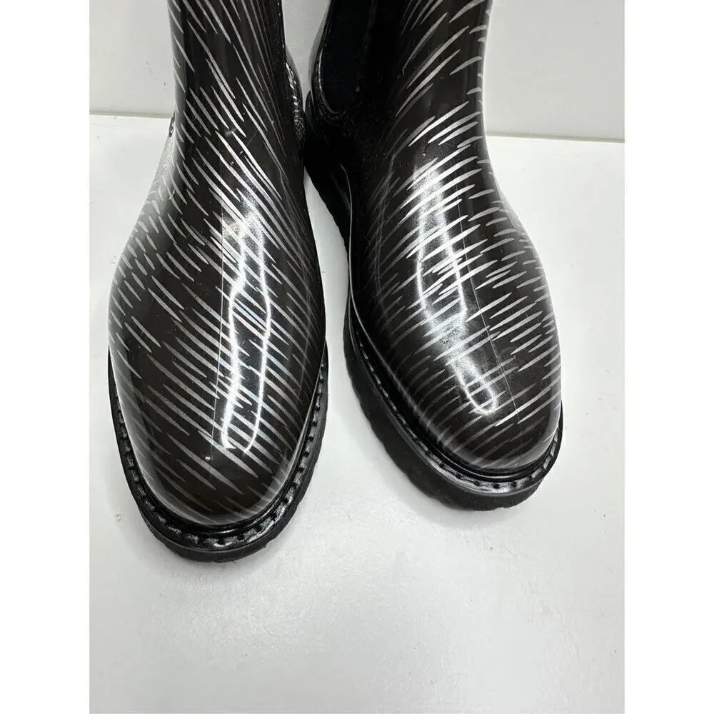 Cougar Printed‎ Waterproof Rubber Rain Boots Kensington Size 6 New